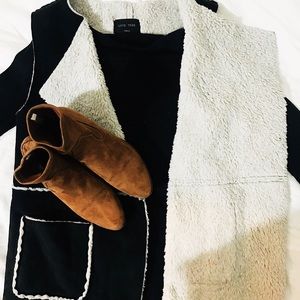 Fauxe Suede Fur Vest